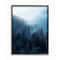 Stupell Industries Daylight over Pine Forest Mountain with Fog Black Framed Wall Art